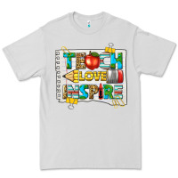 Dove Grey teach love inspire Premium Tee - texasbilliewilder