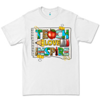 White teach love inspire Premium Tee - texasbilliewilder