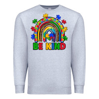 Heather Grey autism awareness rainbow Premium Sweatshirt - Artiststas