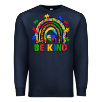 Navy autism awareness rainbow Premium Sweatshirt - Artiststas