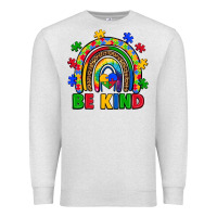 Oatmeal Heather autism awareness rainbow Premium Sweatshirt - Artiststas