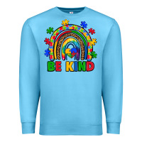 Ocean Blue autism awareness rainbow Premium Sweatshirt - Artiststas