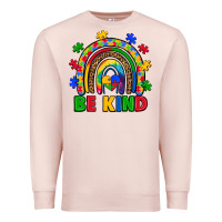 Pale Pink autism awareness rainbow Premium Sweatshirt - Artiststas