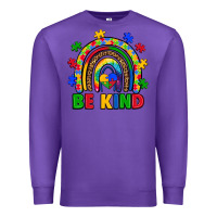 Purple autism awareness rainbow Premium Sweatshirt - Artiststas