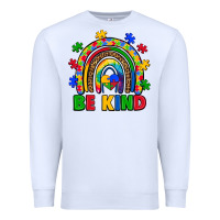 White autism awareness rainbow Premium Sweatshirt - Artiststas