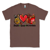 Chestnut peace love  hot chocolate Classic Tee - AdoDesignShop