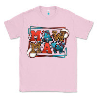 Bubblegum Pink Baseball mawmaw leopard frame Classic Tee - LillyAllenDesigns