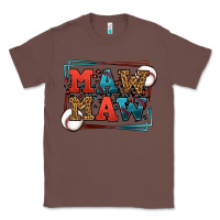 Chestnut Baseball mawmaw leopard frame Classic Tee - LillyAllenDesigns