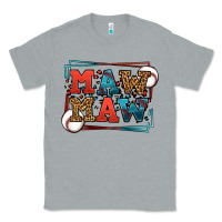 Heather Grey Baseball mawmaw leopard frame Classic Tee - LillyAllenDesigns