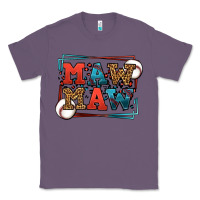 Lavender Baseball mawmaw leopard frame Classic Tee - LillyAllenDesigns