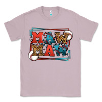 Lilac Baseball mawmaw leopard frame Classic Tee - LillyAllenDesigns