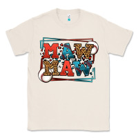 Natural Baseball mawmaw leopard frame Classic Tee - LillyAllenDesigns