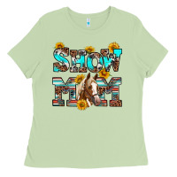Matcha show mom horse Ladies Tee - RanaPortraitStore