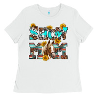 White show mom horse Ladies Tee - RanaPortraitStore