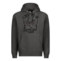 Charcoal Heather Life is a beautiful ride Premium Hoodie - Bettercallsaul