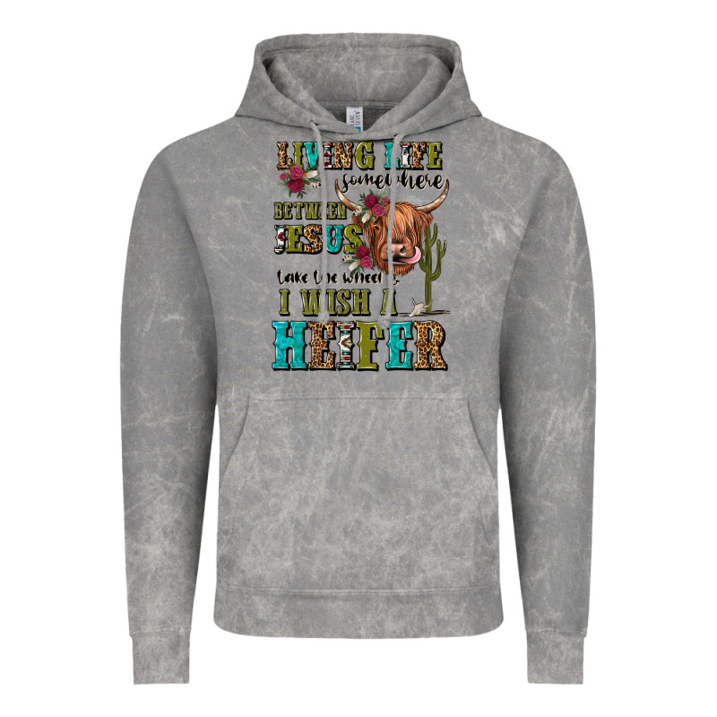 Living Life Somewhere Between Jesus Take The Wheel Vintage Hoodie by JahusDesignShop | Teevron