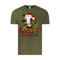Vintage Olive Mooey christmas Vintage Tee - Artiststas