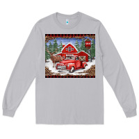 Moon Dust Christmas farm reindeer and truck Long Sleeve Tee - BarkalooDesign