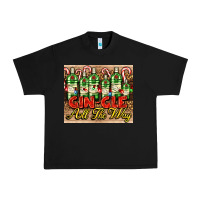 Black GIN GLE Christmas gin bottles Urban Heavy Tee - AdoDesignShop