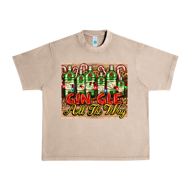 Gin Gle Christmas Gin Bottles Urban Heavy Tee by AdoDesignShop | Teevron