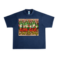 Navy GIN GLE Christmas gin bottles Urban Heavy Tee - AdoDesignShop