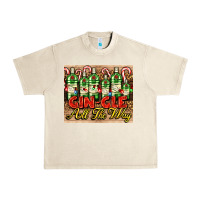 Sandshell GIN GLE Christmas gin bottles Urban Heavy Tee - AdoDesignShop