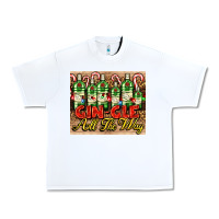 White GIN GLE Christmas gin bottles Urban Heavy Tee - AdoDesignShop