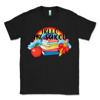 Black Hello Pre School Classic Tee - AdoDesignShop