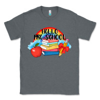 Charcoal Heather Hello Pre School Classic Tee - AdoDesignShop