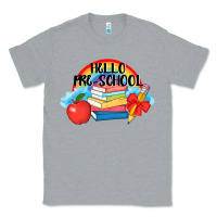 Heather Grey Hello Pre School Classic Tee - AdoDesignShop