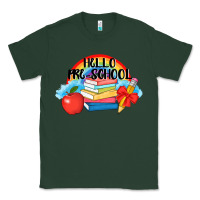Sports Green Hello Pre School Classic Tee - AdoDesignShop