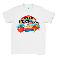 White Hello Pre School Classic Tee - AdoDesignShop