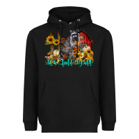Black It's Fall Y'all Heavyweight Hoodie - LillyAllenDesigns