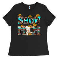Black show mom goat Ladies Tee - RanaPortraitStore