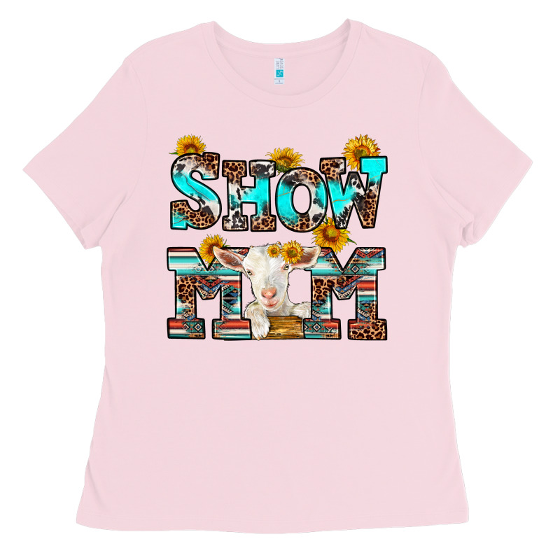 Show Mom Goat Ladies Tee by RanaPortraitStore | Teevron