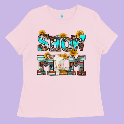 Ladies Tee show mom goat