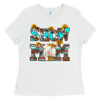 White show mom goat Ladies Tee - RanaPortraitStore