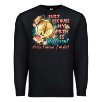 Black just because my path is different Premium Sweatshirt - Artiststas