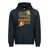 Navy thick thighs and pumpkin pies Urban Hoodie - CowGirlArtShop