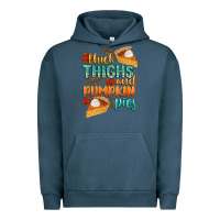 Pigment Midnight Navy thick thighs and pumpkin pies Urban Hoodie - CowGirlArtShop