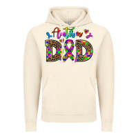 Vintage Artic rainbow colors autism dad Vintage Hoodie - AdoDesignShop