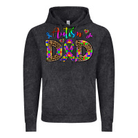 Vintage Black rainbow colors autism dad Vintage Hoodie - AdoDesignShop