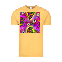 Vintage Mustard halloween thunders seamless pattern Vintage Tee - BundleAndBundleShop