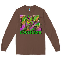 Chestnut mardi gras louisiana fleur de lis Long Sleeve Tee - Jasminsmagicworld