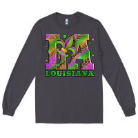 Smoke mardi gras louisiana fleur de lis Long Sleeve Tee - Jasminsmagicworld