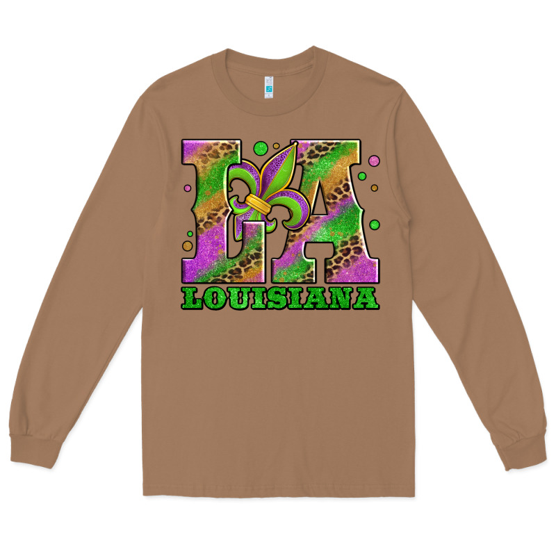 Mardi Gras Louisiana Fleur De Lis Long Sleeve Tee by Jasminsmagicworld | Teevron