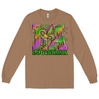 Toasted Coconut mardi gras louisiana fleur de lis Long Sleeve Tee - Jasminsmagicworld