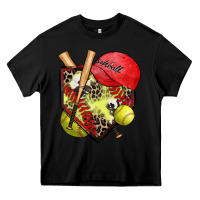 Black softball home plate Heavy Core Tee - Zillion Design Studio