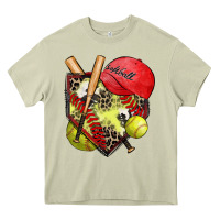 Mossy softball home plate Heavy Core Tee - Zillion Design Studio