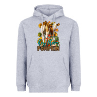 Heather Grey Hey There Pumpkin Fall Heavyweight Hoodie - LillyAllenDesigns